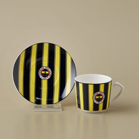 Karaca x Fenerbahçe Lizenziertes 6-Personen-Kaffeetassen-Set 80 ml