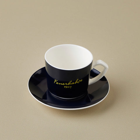 Karaca x Fenerbahçe Lizenziertes 6-Personen-Kaffeetassen-Set 80 ml
