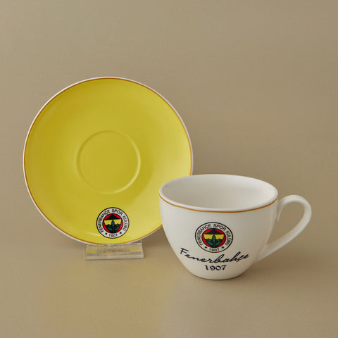 Karaca x Fenerbahçe Lizenziertes 2-teiliges Teetassen-Set, 220ML