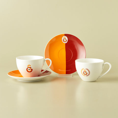 Karaca x Galatasaray Lizenziertes 2-Personen-Teetassen-Set, 220ML