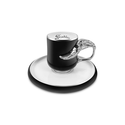 Karaca x Beşiktaş Lizenziertes 2-Personen-Kaffeetassen-Set 90 ml