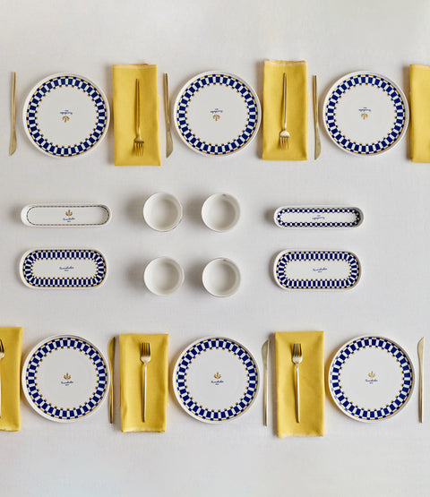 Karaca x Fenerbahçe Licensed Forever Bone – 14-Piece Breakfast Set for 6 People