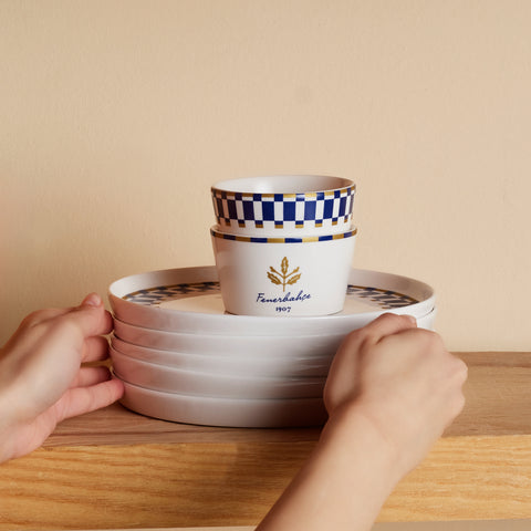 Karaca x Fenerbahçe Licensed Forever Bone – 14-Piece Breakfast Set for 6 People