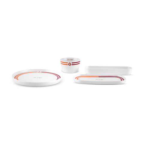 Karaca x Galatasaray Licensed Forever Bone – 14-Piece Breakfast Set for 6 People
