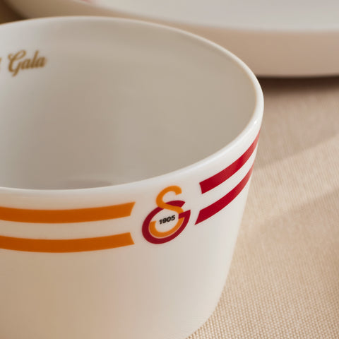 Karaca x Galatasaray Licensed Forever Bone – 14-Piece Breakfast Set for 6 People