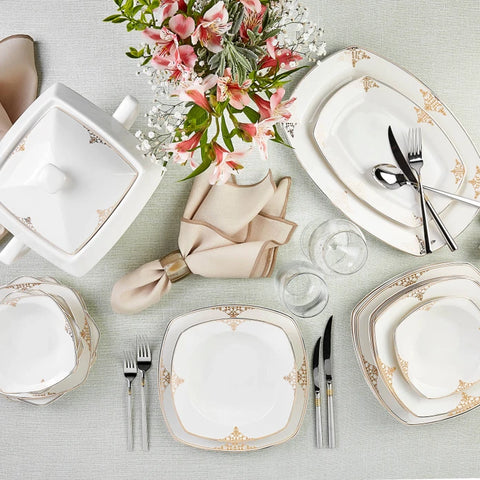 Karaca Milena Gold 60 Pieces, Service for 12