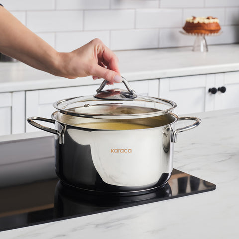 Karaca Ada 12 Piece Steel Pot Set