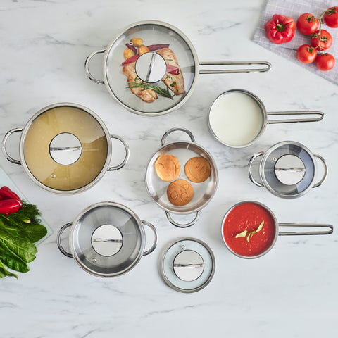Karaca Ada 12 Piece Steel Pot Set