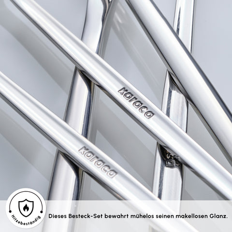 Karaca Orion Platin 30-teiliges Besteckset für 6 Personen