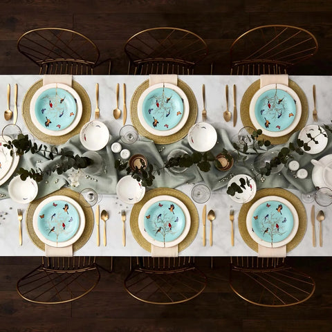 Karaca Fine Pearl Grace Mint 58 Teiliges Für 12 Personen Perlentafelserviceset
