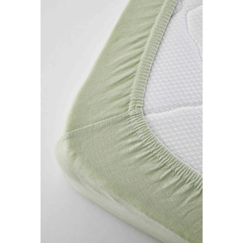 Karaca Home Jersey Fitted Bettlaken Olivgrün (100x200 cm) Öko-Tex Zertifiziert