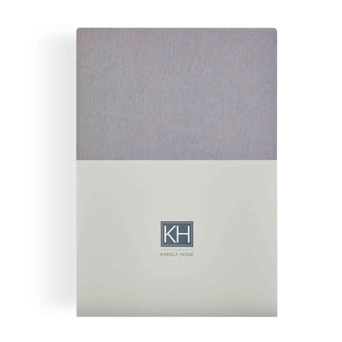 Karaca Home Jersey Fitted Bettlaken Grau (100x200 cm) Öko-Tex Zertifiziert