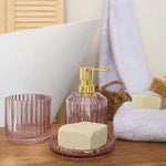 Line 3 Piece Bathroom Set Pink