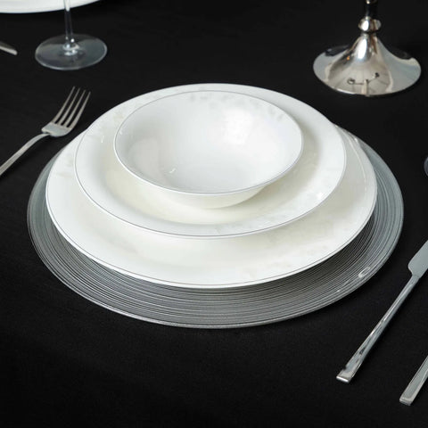 Karaca Home Premium Runde Supla Silber
