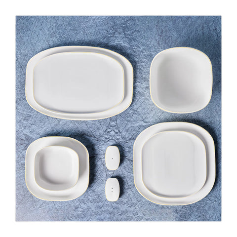 Karaca Plato für 12 Personen Geschirrset, 59 Teilig, New Generation Bone