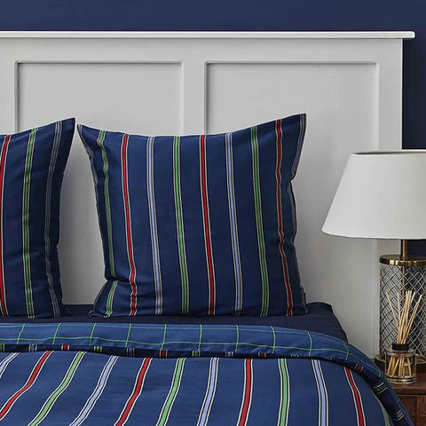 Nautica Home Ray %100 Pamuk Nevresim Takımı, 200 × 200 cm, Lacivert Multi