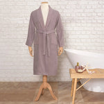 Daily Soft Gray 100% Cotton Women's Bathrobe S/M