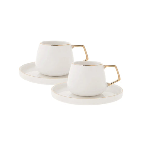 Karaca Streamline Saturn 2er-Set Kaffeetassen