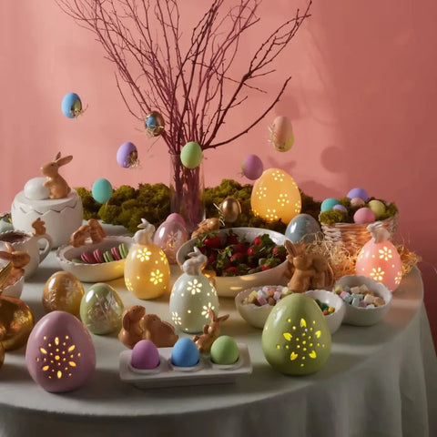 Karaca Ostern Keramische Dekorative Blau Trinket 9cm