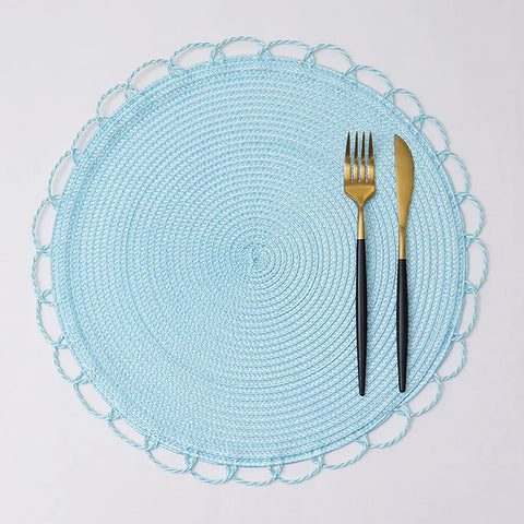 Karaca Sera Woven 2-teiliges amerikanisches Service-Set (Blau)