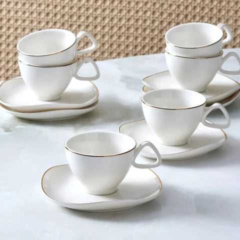 Karaca Middle Kaffeetassen-Set 90 ml für 6 Personen