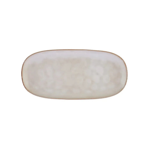 Karaca Aria Reactive Glaze Servierplatte, 31cm, Beige