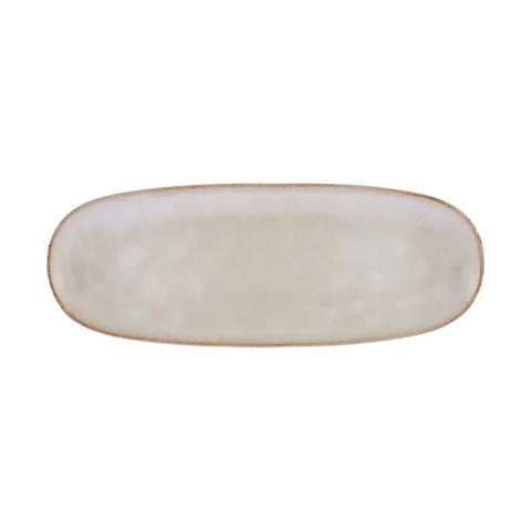 Karaca Aria Reactive Glaze Servierplatte, 38cm, Beige