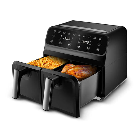 Karaca Multifry XXXL 4+4 Liter digitaler Airfryer mit zwei Kammern