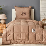 Karaca Motto Bej Comfort Set 155X220 cm