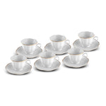 Karaca Bell Kaffeetassen-Set, 6 Personen, 90 ml