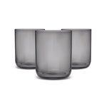 Karaca Anthrazit Glas Set, 3 teilig