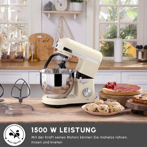 Karaca Mastermaıd Chef Pro Doppelarm Standmixer Soft Cream, 5L, 1500W