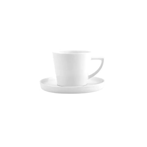 Karaca Salvare für 6 Personen Teetasse und Untertasse Set, 12 Teilig, New Generation Bone, 260 ml, Weiß