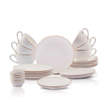 Karaca Elegance Bone Marcelo 26-Piece 6-Person Breakfast Set Gold