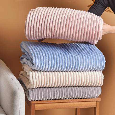 Karaca Ruby Stripe, Wellsoft TV-Decke, Rosa
