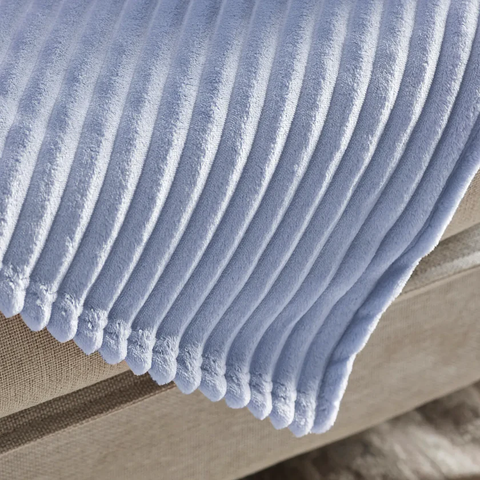 Karaca Ruby Stripe, Wellsoft TV-Decke, Blau