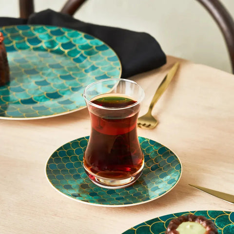 Karaca Zümrüt für 6 Personen Dessert Set , 18 Teilig