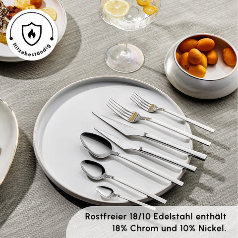Karaca Sedir Elegance Besteckset für 12 Personen, 84 Teilig