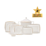 Karaca Red Carpet Collection Fine Pearl Agate 62-Piece 12-Person Dinner Set