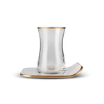 Karaca Retro Creme 6 Personen Platz Teetasse Set, 12 Teilig