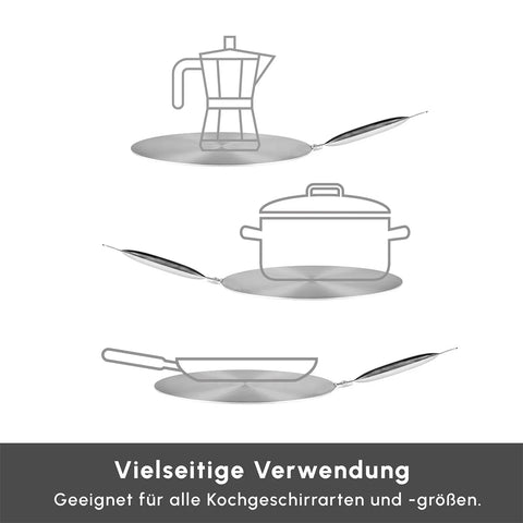 Karaca Induktions Sockel aus Stahl, 23,5 cm