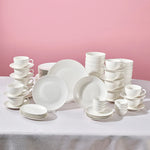 Karaca Marcelo White Dinnerware and Breakfast Set, 88 Piece