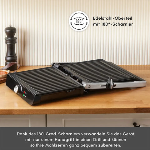 Karaca Toastmaster Inox Toaster und Grillmaschine, 2000W