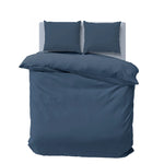 Nautica Solid Çift Kişilik İndigo Nevresim Takımı, 200x200, 2x80x80