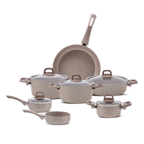 Karaca Biogranit Rosegold Topfset, 12 Teilig