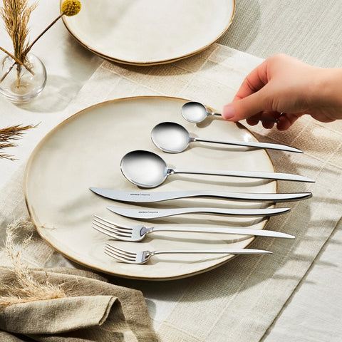 Karaca Amour Elegance Besteckset für 12 Personen 84 teilig