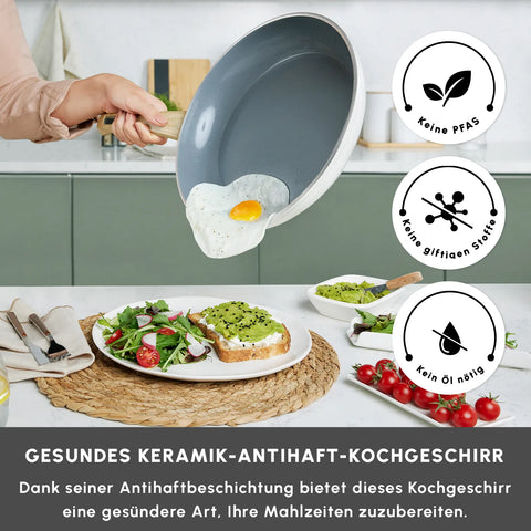 Karaca Swiss Crystal Induktions Pfanne Creamy, 26 Cm