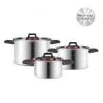 Karaca Yenka Steel Induction Cookware Set, 6 Piece