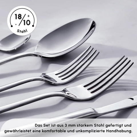 Karaca Carmelo Premium mit Boxed Besteckset, 91 Teilig