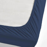 Nautica Jersey Spannbetttuch, Marineblau, 100x200cm